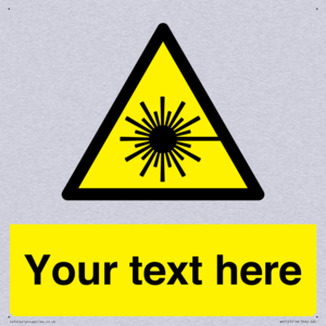 Custom Laser Hazard Sign